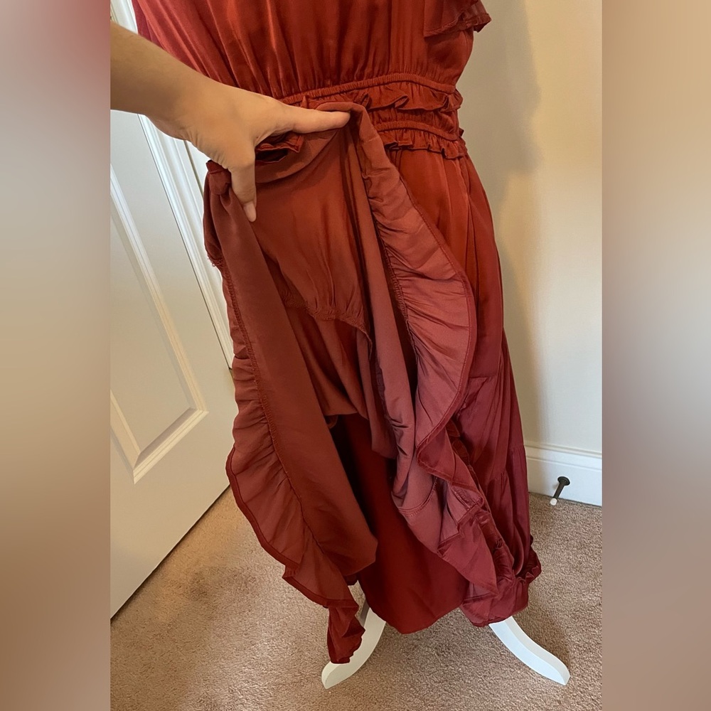 Tea n Rose Rust Midi Dress - Picture 10 of 12